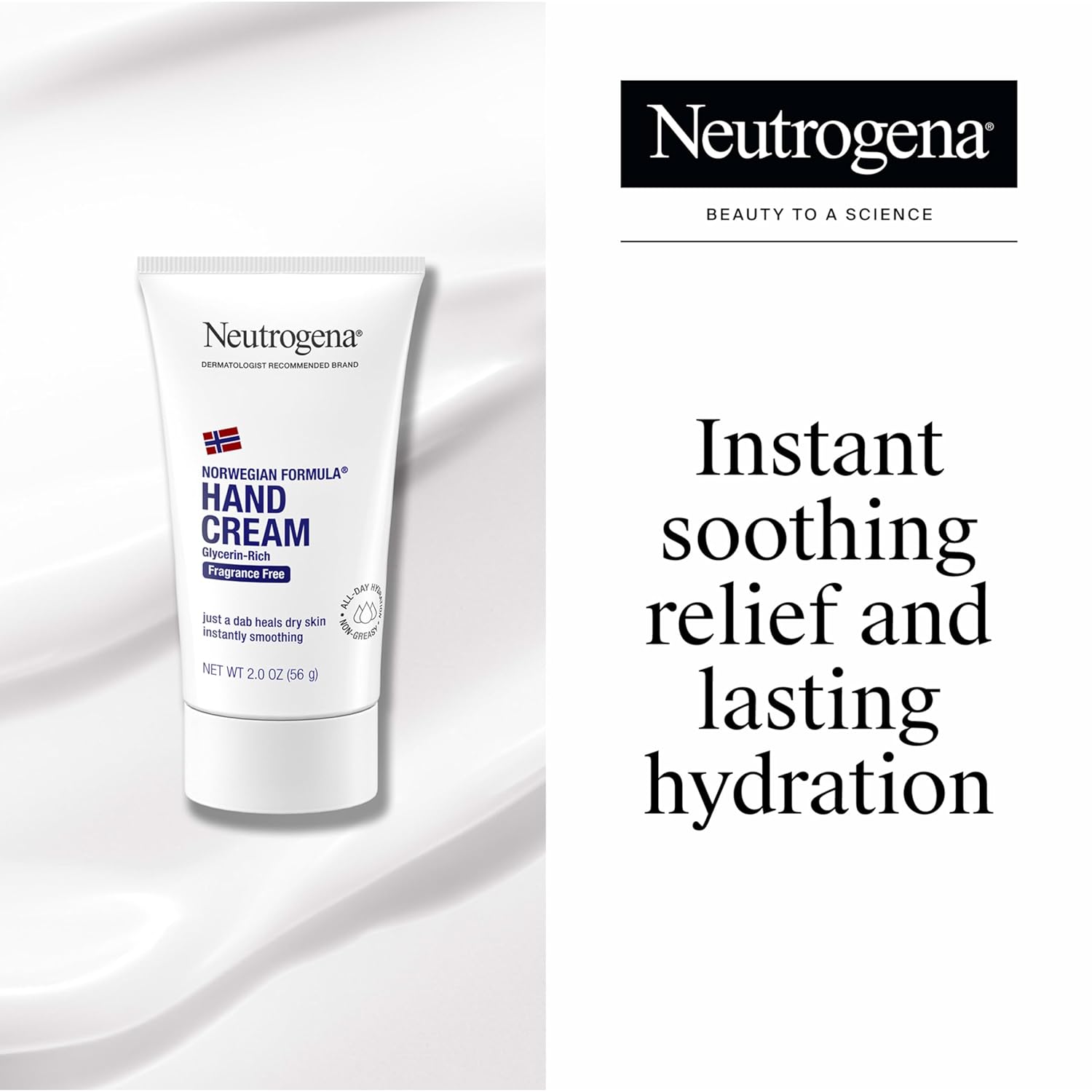 Neutrogena Norwegian Formula Moisturizing Hand Cream & Lotion for Dry Hands, Fragrance Free Glycerin Concentrated Relief, Over 200 Uses, 6 Pack, 2 oz Each (Total 12 Fl Oz) - Image 2