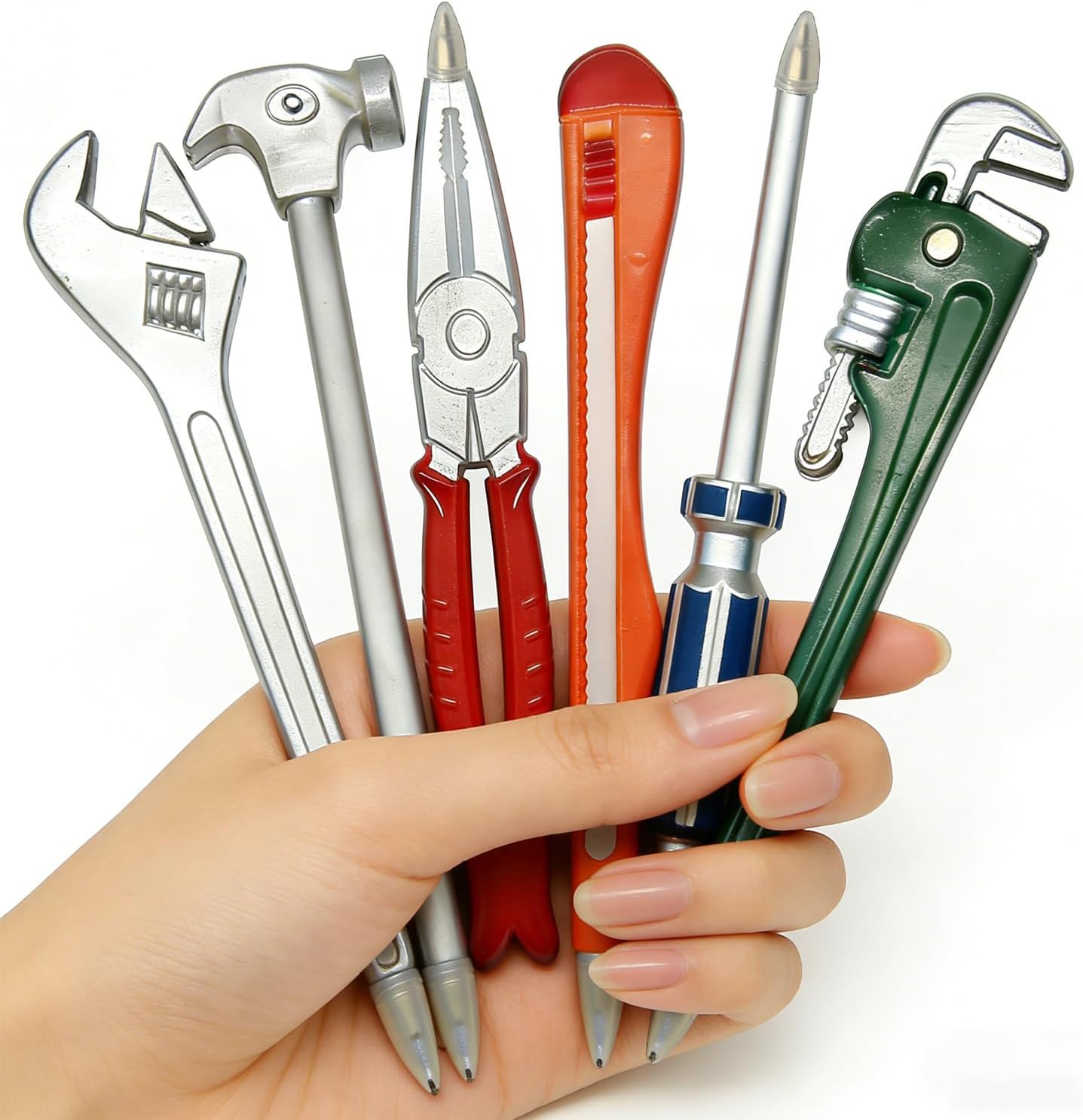 6Pcs Novelty Construction Tool Funny Pens, Unique Cool Office Gift For Men