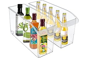 MANO Under Sink Organizers with Wheels - 2-Pack Roll Out Storage Drawer Bins