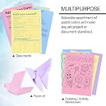 BAZIC 25 Sheets Pastel Color Multipurpose Paper 8.5"x11", Colored Copy Paper Fax Laser Printing for Office School (25/Pack), 2-Packs | 25-sheet pack of pastel color multipurpose paper, printing flyers, notices, craft pages