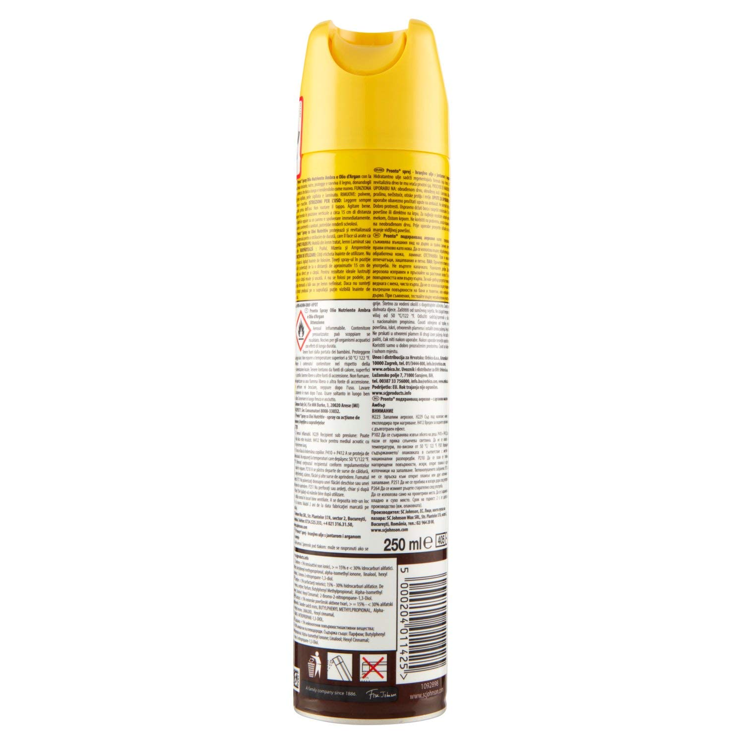 3 x Pronto ravviva Spray Ambra & Argan limpiador 300 ml Limpiador disparador
