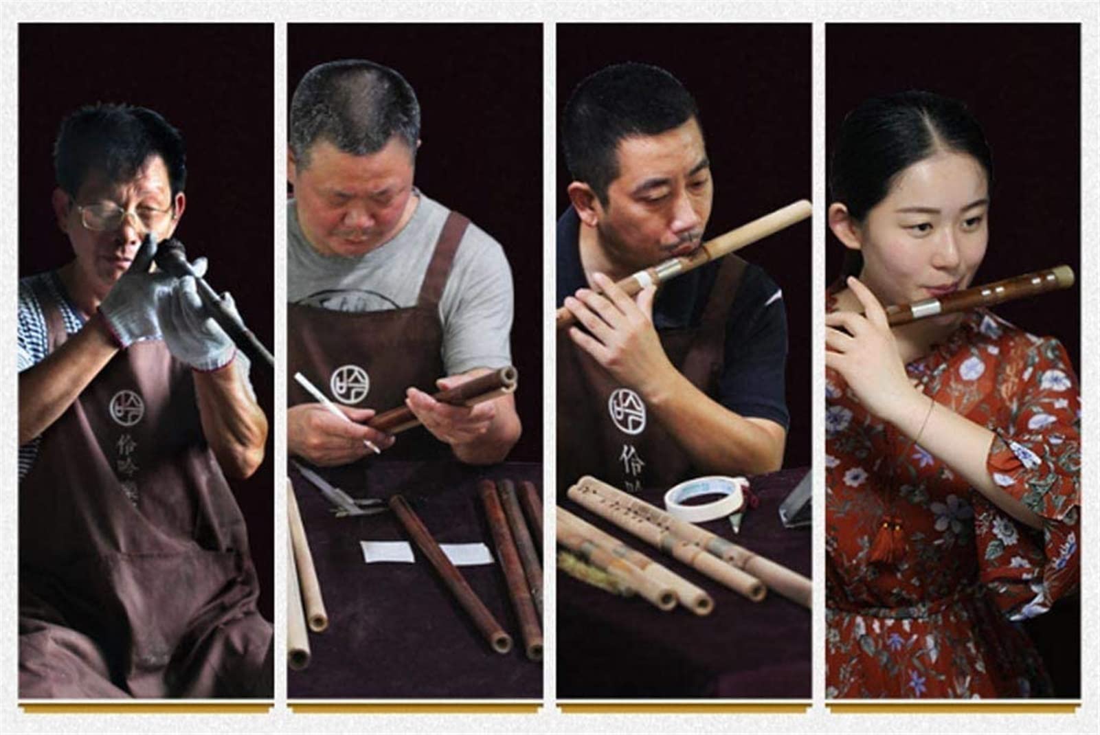 Flauta China Instrumento musical de flauta de bambú Examen de desempeño profesional for adultos y niños principiantes for hacer que la flauta sea fácil de jugar. (Size : E Tone)