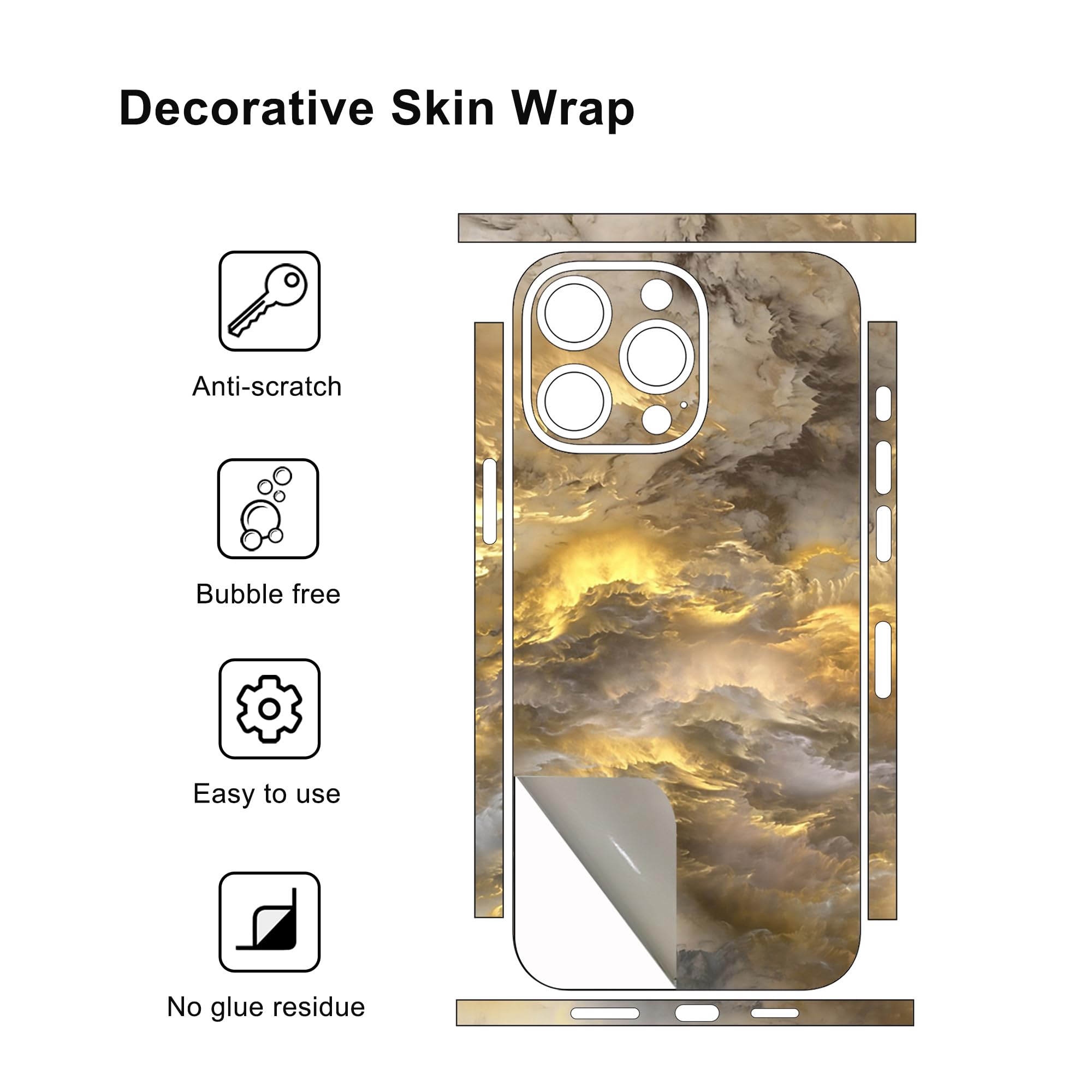 Amazon.com: Skin Wrap Compatible with iPhone 16/15/14/13 Pro Max