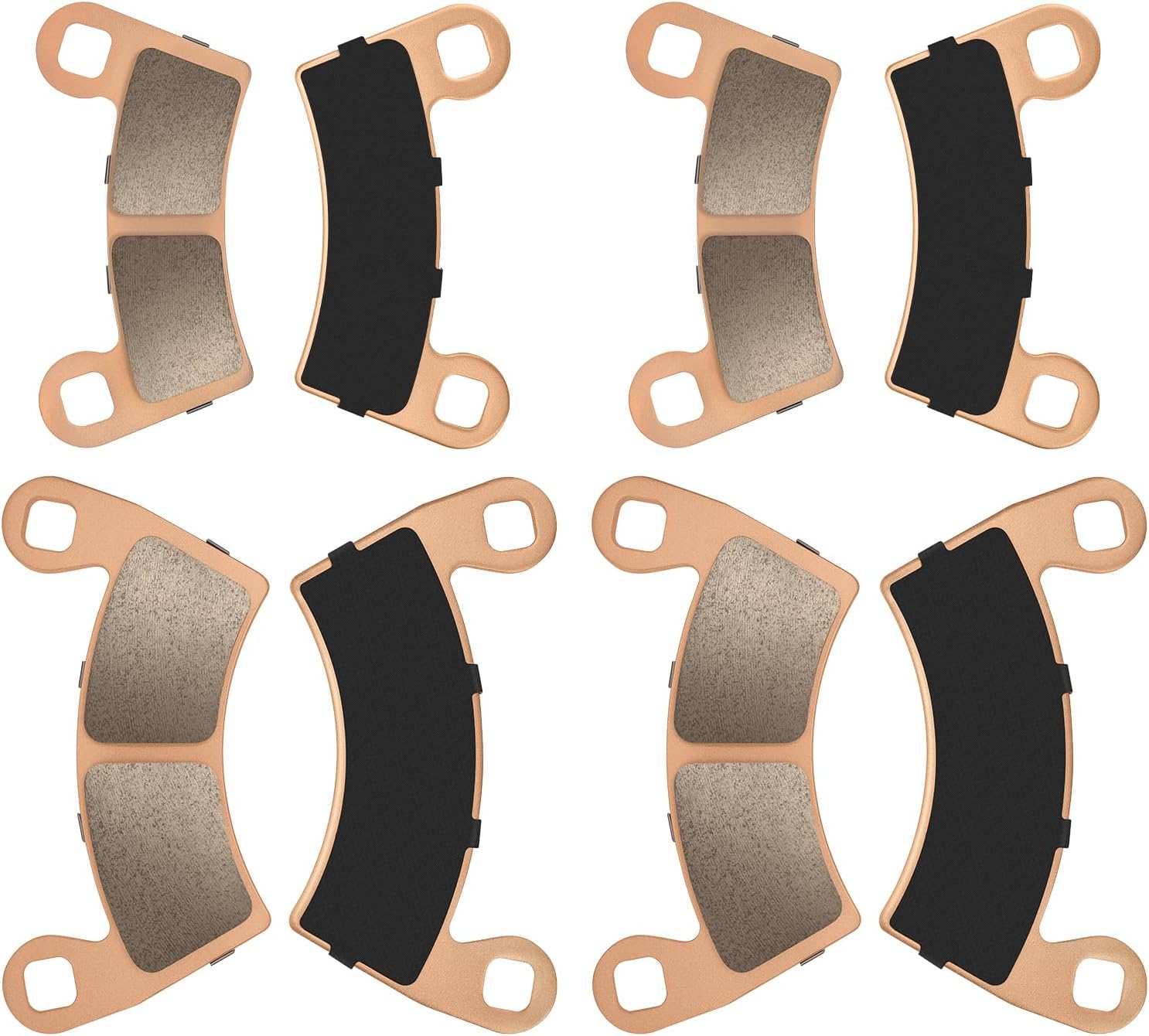 Front & Rear Brake Pads Sintered for Polaris General-1000 2016-2023 RZR-4-900 2015-2021