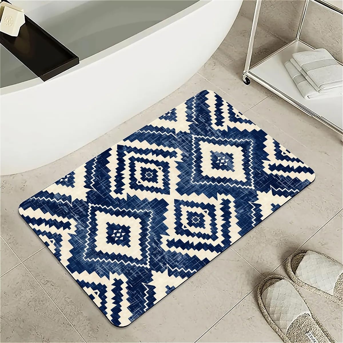 Tapis de bain en diatomite super absorbant et séchage rapide pour douche