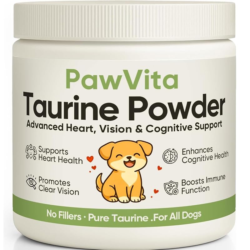 Suplemento de Taurina em Pó para Cães WXDOAU, 99,9% Puro, 100 g