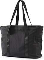BAGSMART Tote Bag for Women with Zipper, Gym tote with Compartments, Work Tote Nurse Dance Yoga Bag for Travel