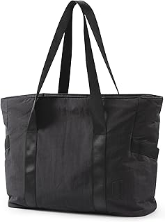 BAGSMART Tote Bag for Women with Zipper, Gym tote with Compartments, Work Tote Nurse Dance Yoga Bag for Travel