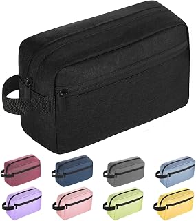 Icramsy Hanging Travel Toiletry Bag for Men Women - Large Capacity Waterproof Cosmetic Organizer Black