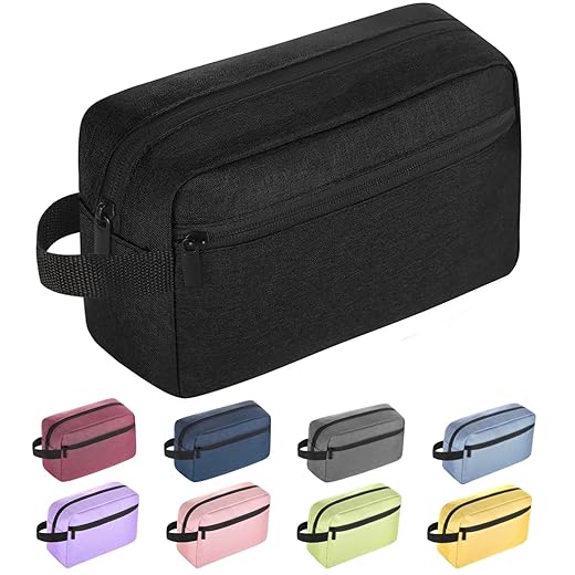 Travel Toiletry bag Toiletry bag for women men Hanging Cosmetic bag Travel accessories for Women Men (Black)