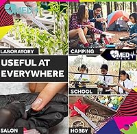 Vista 6 de Paquete de 100 cuchillas desechables de bisturí #22, cuchillas quirúrgicas tamaño 22, herramienta de hoja dermaplane de acero de alto carbono. Hoja