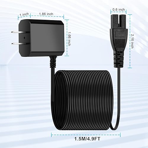 Miniatura 2 de Fesasn Cargador de aspiradora de piscina de 5 V de 2 pines compatible con Intex 28620E 28620EP aspiradora de natación de mano para limpieza sobre el