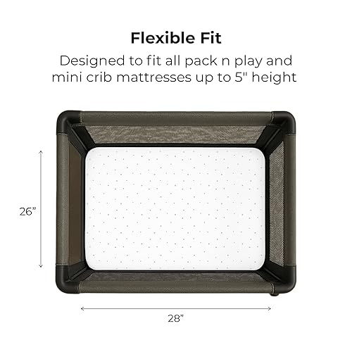 Miniatura 10 de Ely's & Co. Pack N Play - Juego de sábanas portátiles para cuna, 100% algodón jersey, unisex, para bebé niña y bebé, diseño de estrellas dibujadas