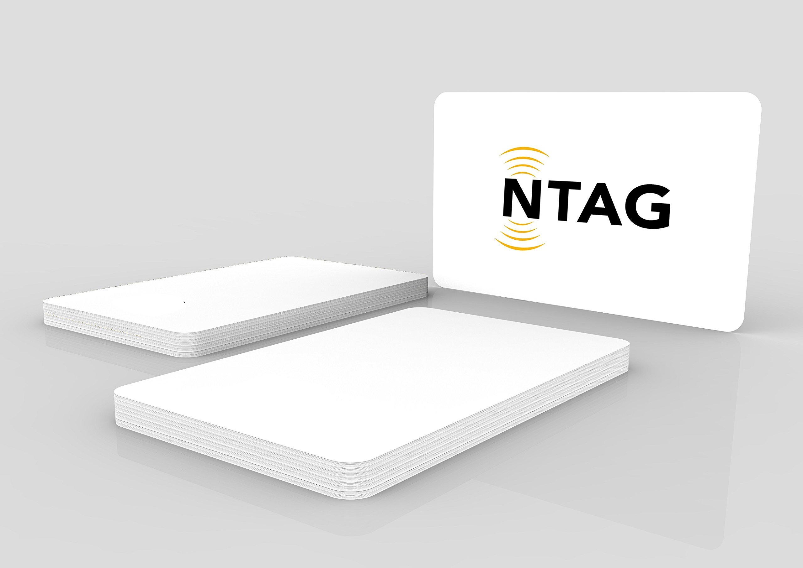 NTAG216 NFC Blank White ISO PVC Card, Gloss Finish (Pack of 25)