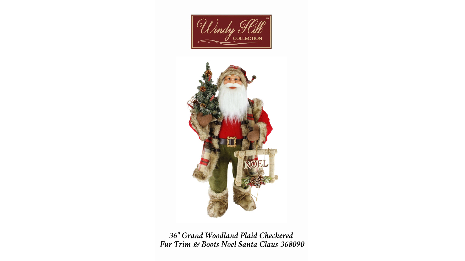 Amazon.com: Windy Hill Collection Woodland Plaid Checkered Fur