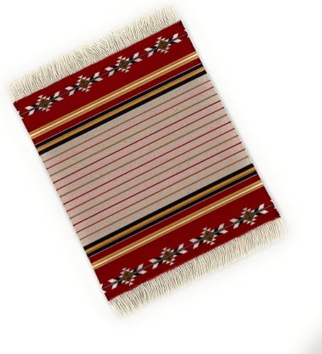 Miniatura 4 de Alfombras para tazas, posavasos de alfombra, posavasos de bebidas, alfombra oriental absorbente, decoración y regalo, 4 piezas (suroeste)
