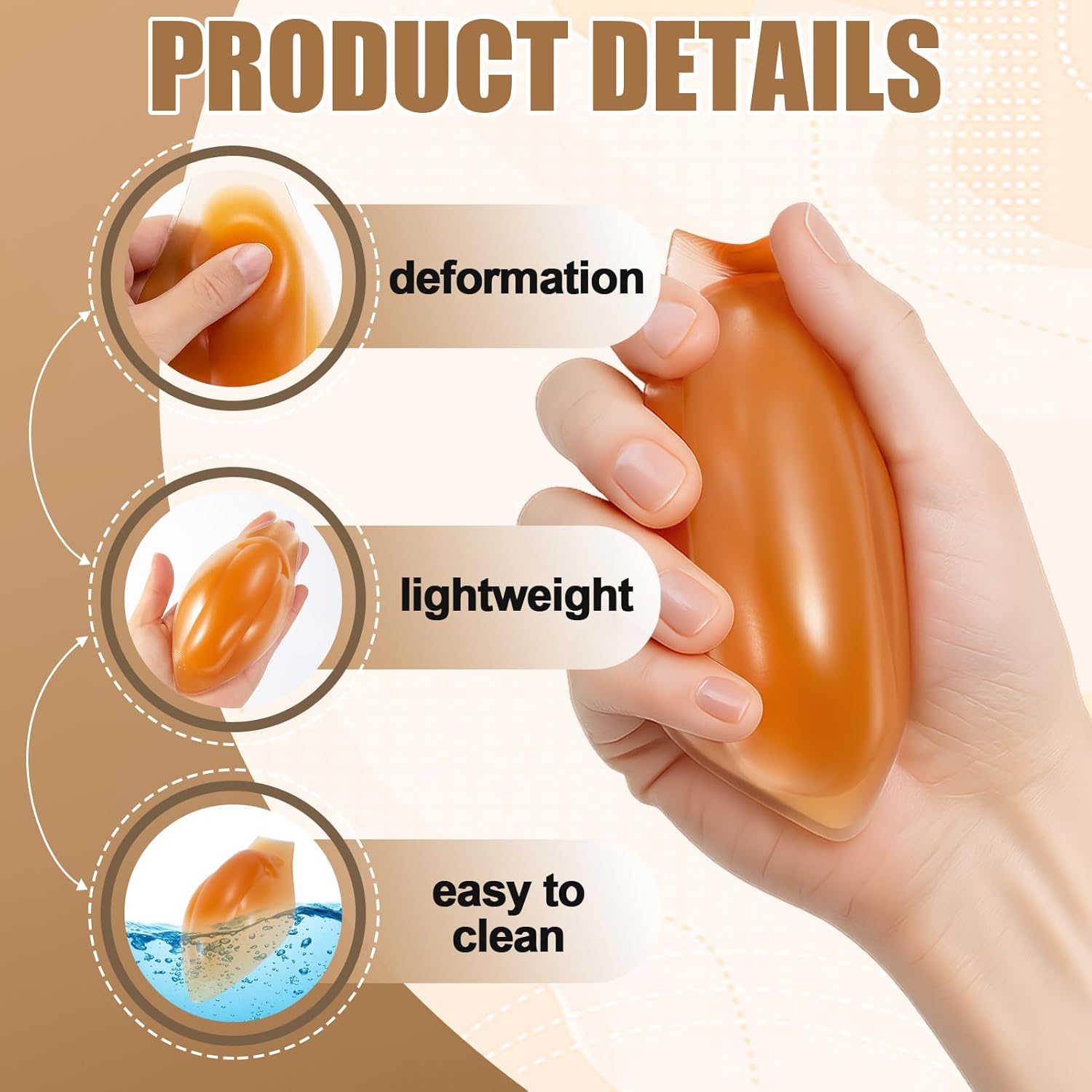 Men Bulge Enhancing Underwear Cup, Men’s Silicone Insert Front Pouch, Swimwear Padded for Swimming - Image 3