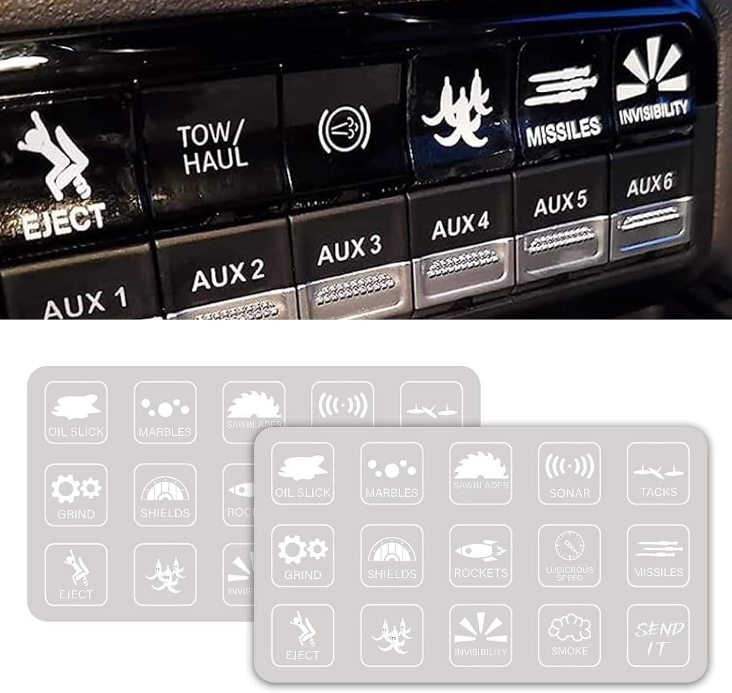 Amazon.com: MLAHUIER 2PCS Funny Novelty Stickers for Car or Truck ...