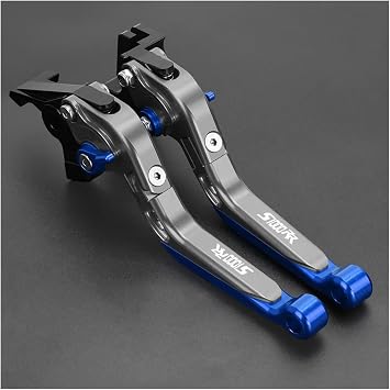 MotorcycleS For BMW S1000RR S1000 RR 2010 2011 2012-2014 S 1000RR Brake Clutch Levers Adjustable Folding Extendable HandlebarGray Blue
