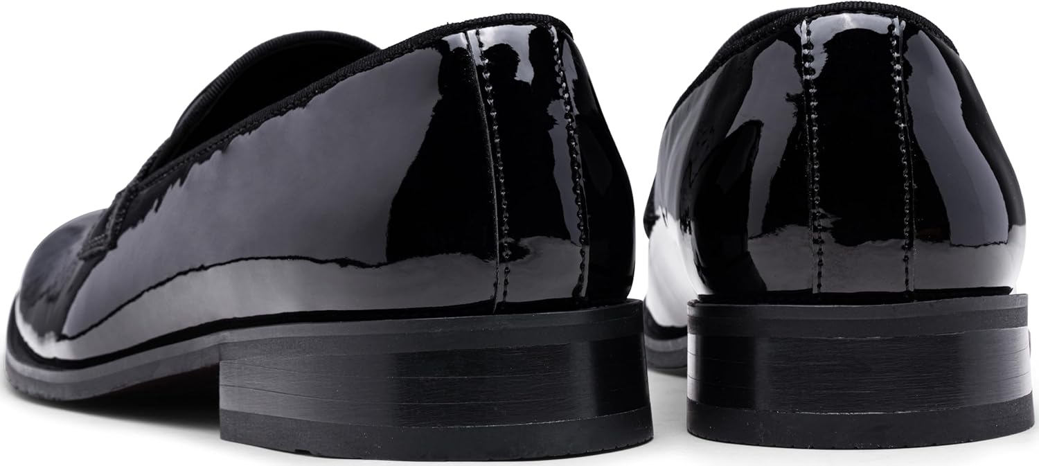 Jousen Men's Tuxedo Shoes Business Formal Loafers for Men Slip On Dress Shoes