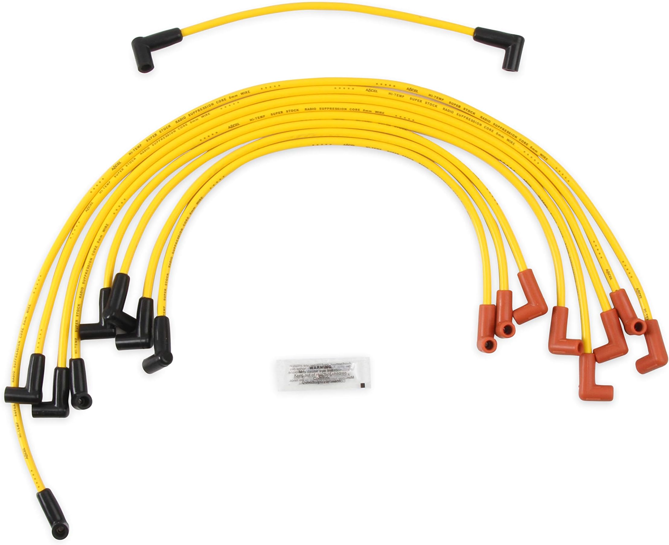 ACCEL 4048 8mm Super Stock Graphite Custom Wire Set - Yellow