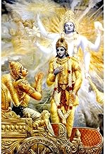 POSTER WALLAH Lord Krishna Poster For Fortune Wealth & Prosperity for Home Office and Student Room Wall | Aesthetic Poster | Wall Decor LRDKRSHNA05 (18X12 inch)