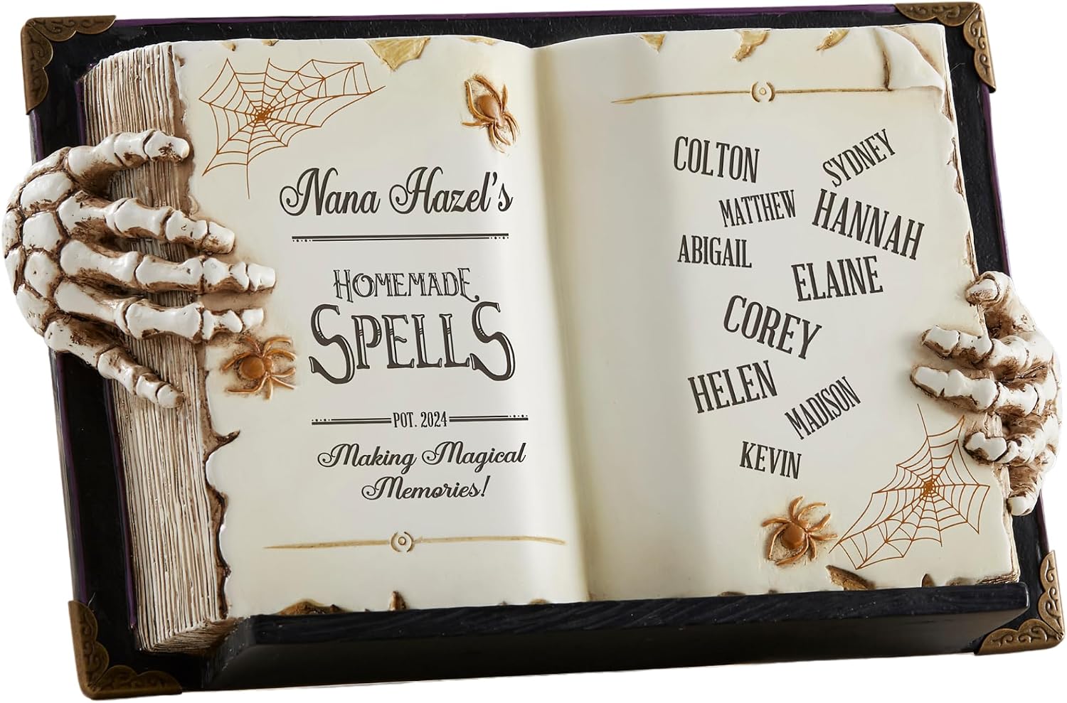 Personalization Universe Family Potion Recipe Personalized Halloween 3-D Resin Spellbook