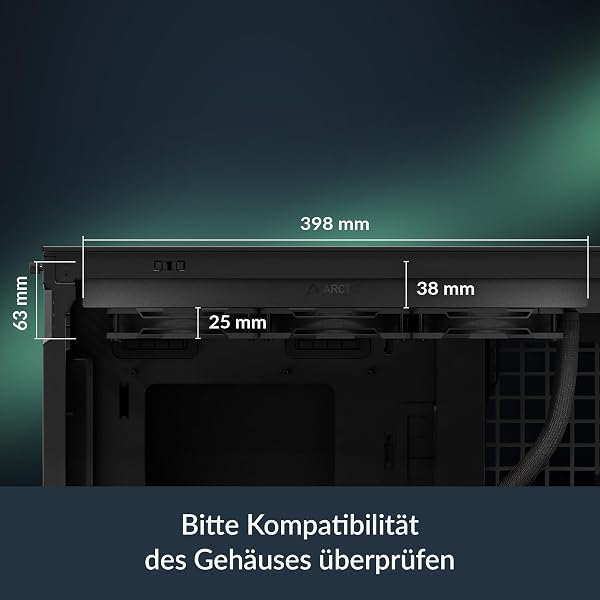 ARCTIC Liquid Freezer III Pro 360 A-RGB - Wasserkühlung PC, AIO CPU Wasserkühler, 3x120 mm, 38 mm Radiator, PWM-Pumpe, VRM-Lüfter, AMD AM5/AM4, Intel LGA1851/1700 Contact Frame (Generalüberholt) - 2