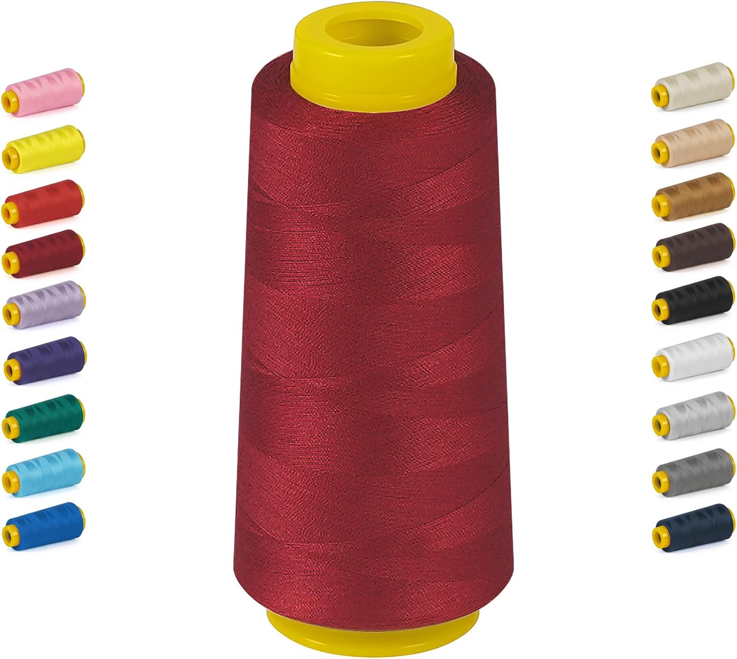 1800 Yards Serger Thread-Blue, All Purpose Thread for Sewing, Serger Thread Cones，Polyester Thread 40s/2 for Serger&Overlock, Quilting, Piecing, Sewing Machine