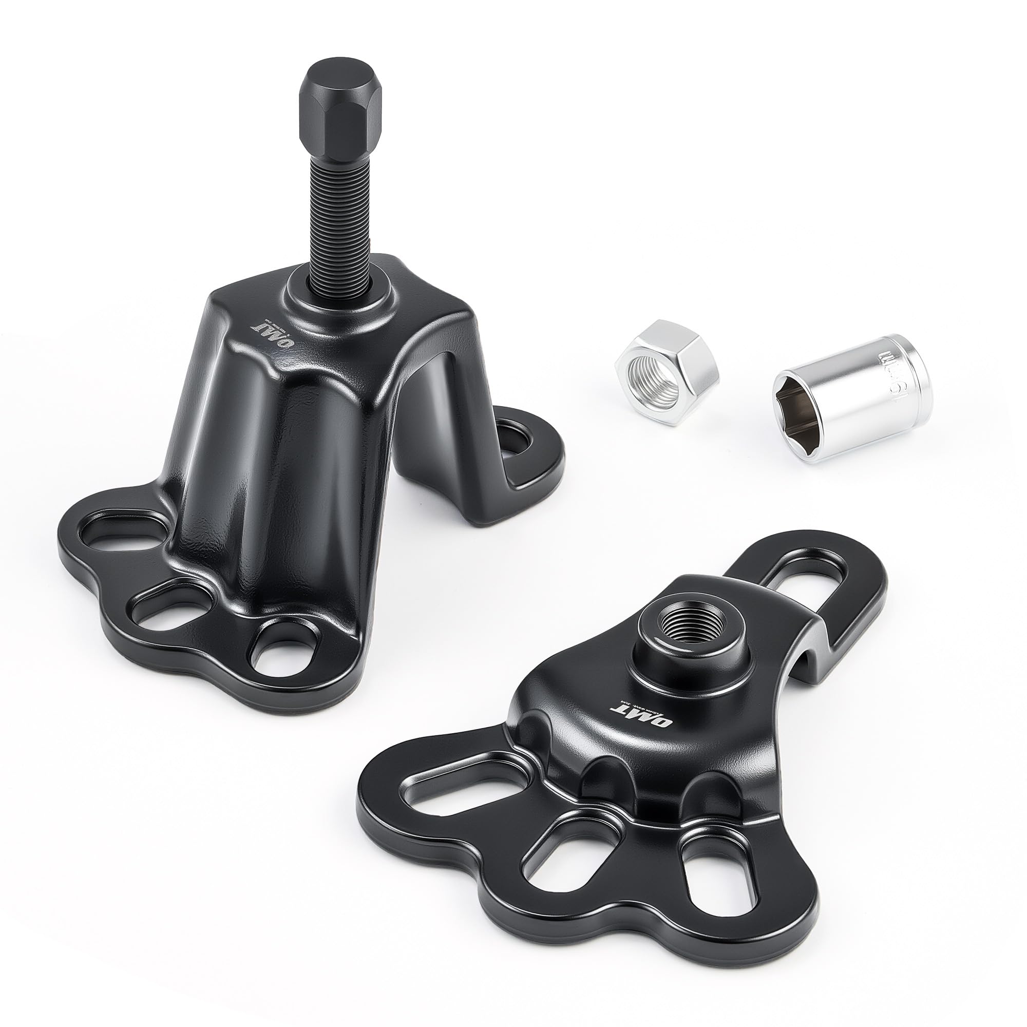 Universal Front Wheel Hub Puller Set for 3-3/4 to 4-1/2 Inch IDs, Rear Axle Puller Kit for 4-1/2 to 5-1/2 Inch IDs, Flange Type Axle Remover Tool with 5/8 inch x 18 Forcing Bolt