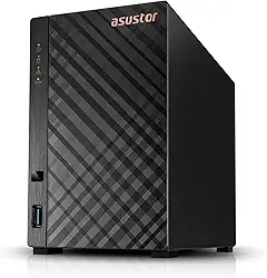 Storage Asustor 2-Baias AS1102TL - Realtek RTD1619B, 1.7GHz (Quad-Core), 1GB DDR4, 1 x 1GLAN (1G/100M), Torre