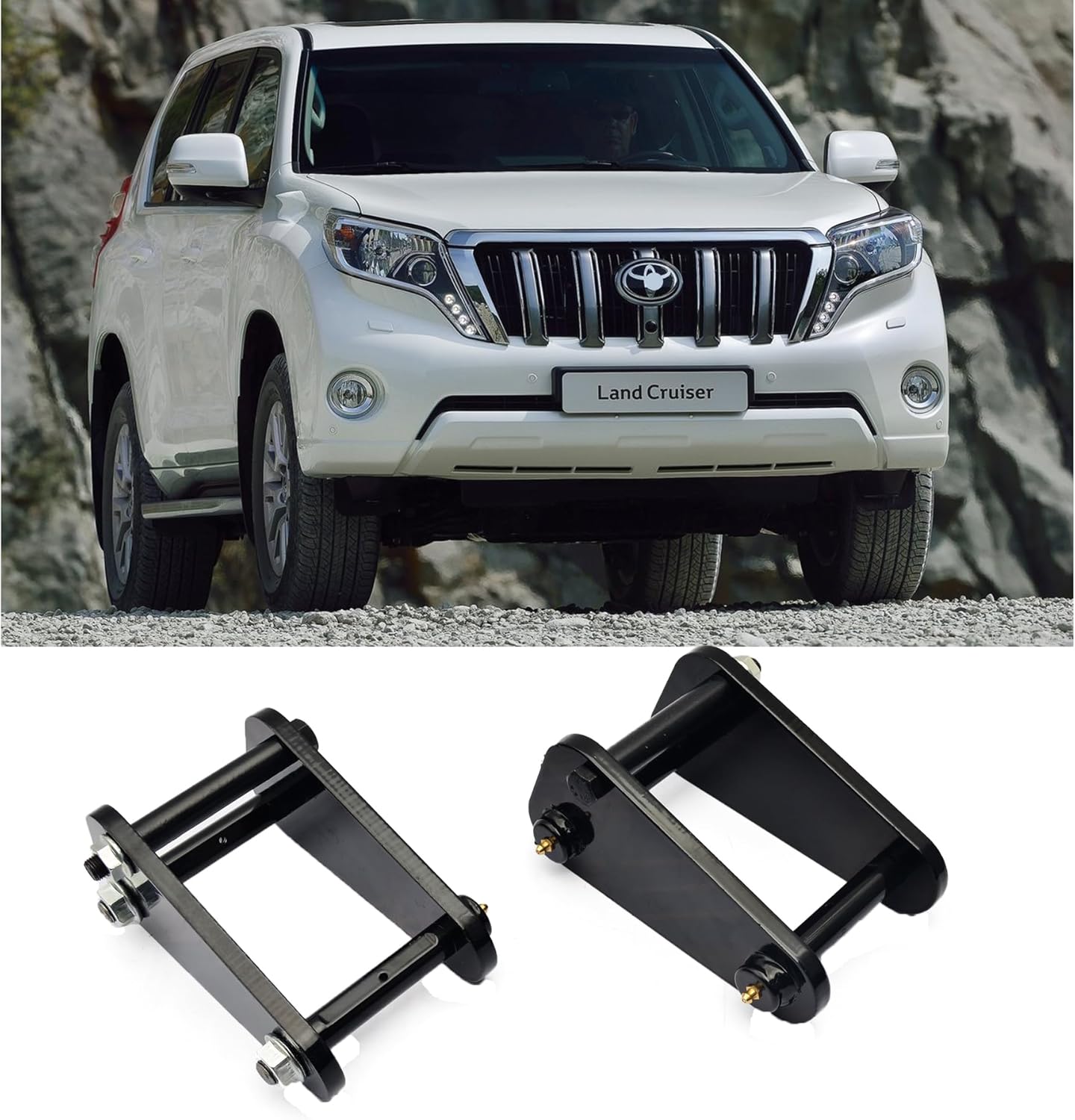 Rear Leaf Spring Shackle 2" Lift Kit Land Cruiser 40 60 70 73 75 Series,Rear Shackle Strut Spacer