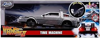 バック・トゥー・ザ・フューチャー パート2 ジェイダトイズ メタルズ 1/24 スケール ダイキャストカー タイムマシン デロリアン with ライトアップ