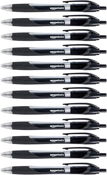 Amazon Basics Gp1810 Retractable Gel Ink Retractable Fine Product, Brandedproduct, Writinginstrument , Singleitemproduct