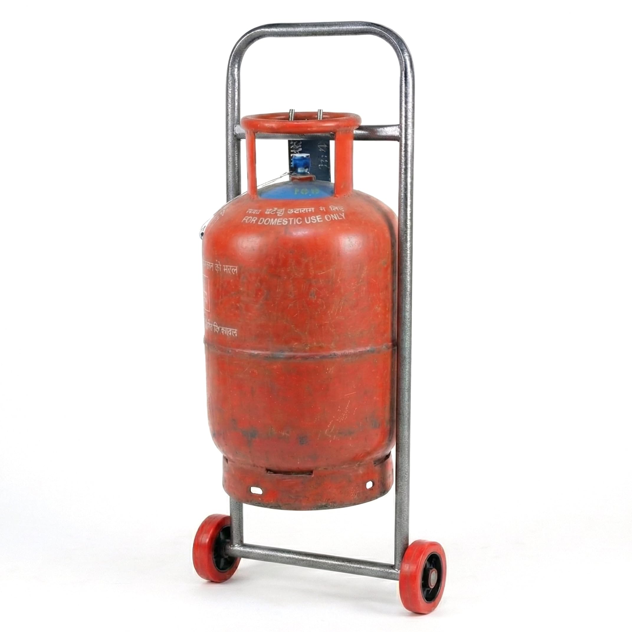 Heavy Duty LPG Cylinder Trolley for Home & Commercial Use | Gas Cylinder Carrying & Lifting Trolley with Wheels | LPG Gas Shifting Moving Transfer Stand for Kitchen-image-42