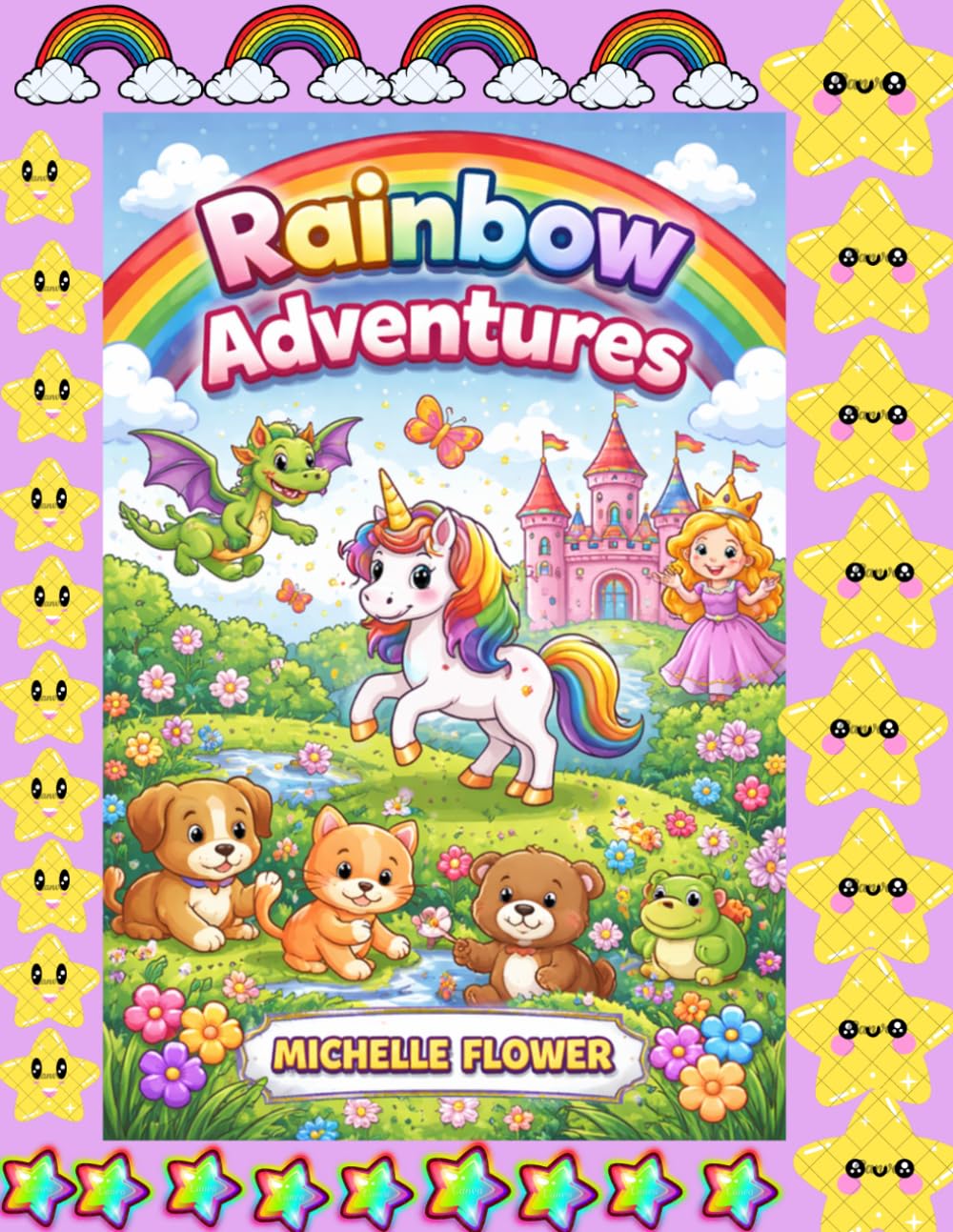 Rainbow Adventures: Fun and Magical Coloring Pages for Kids