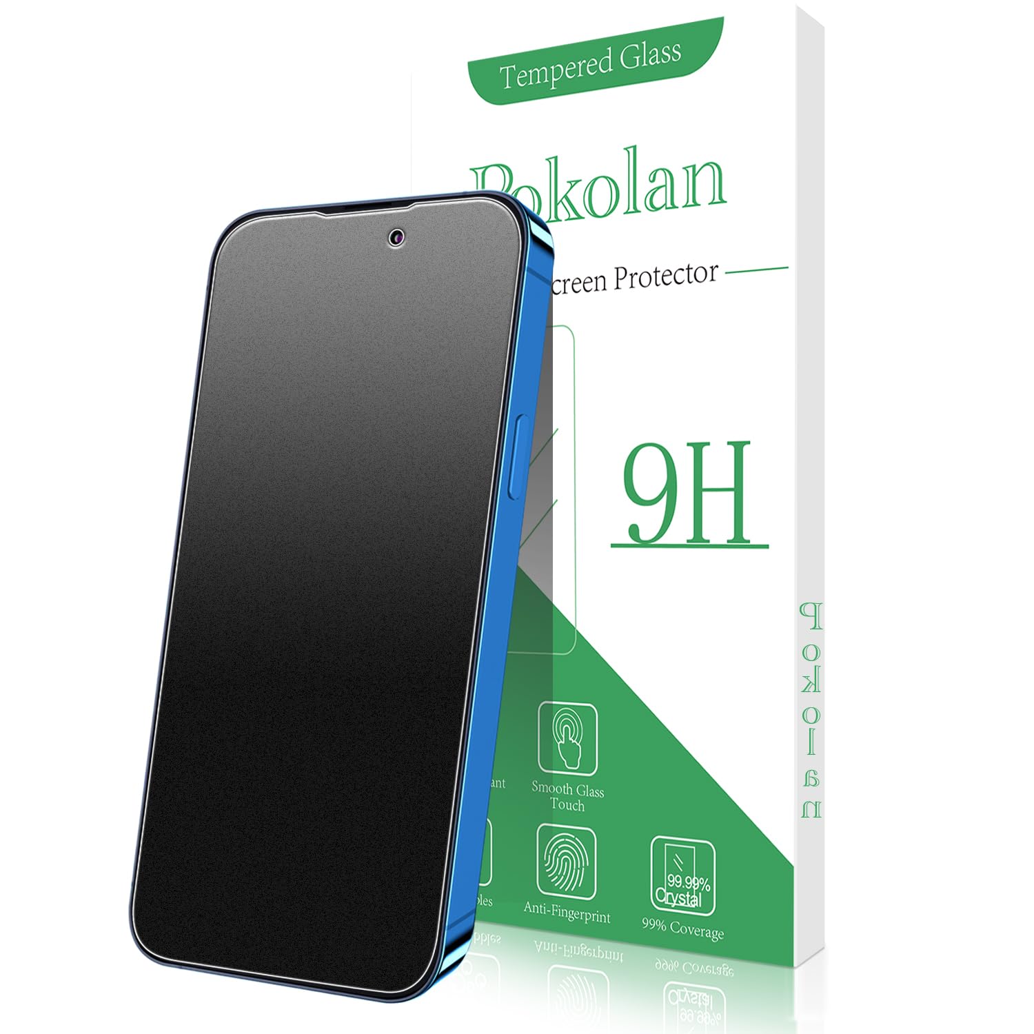 Pokolan 3 Piezas Protector Pantalla Mate para iPhone 15 Pro Max, 15 Plus | HD Cristal Vidrio Mate Templado Antirrayas, Antihuellas, Anti-Reflejo, 9H Dureza