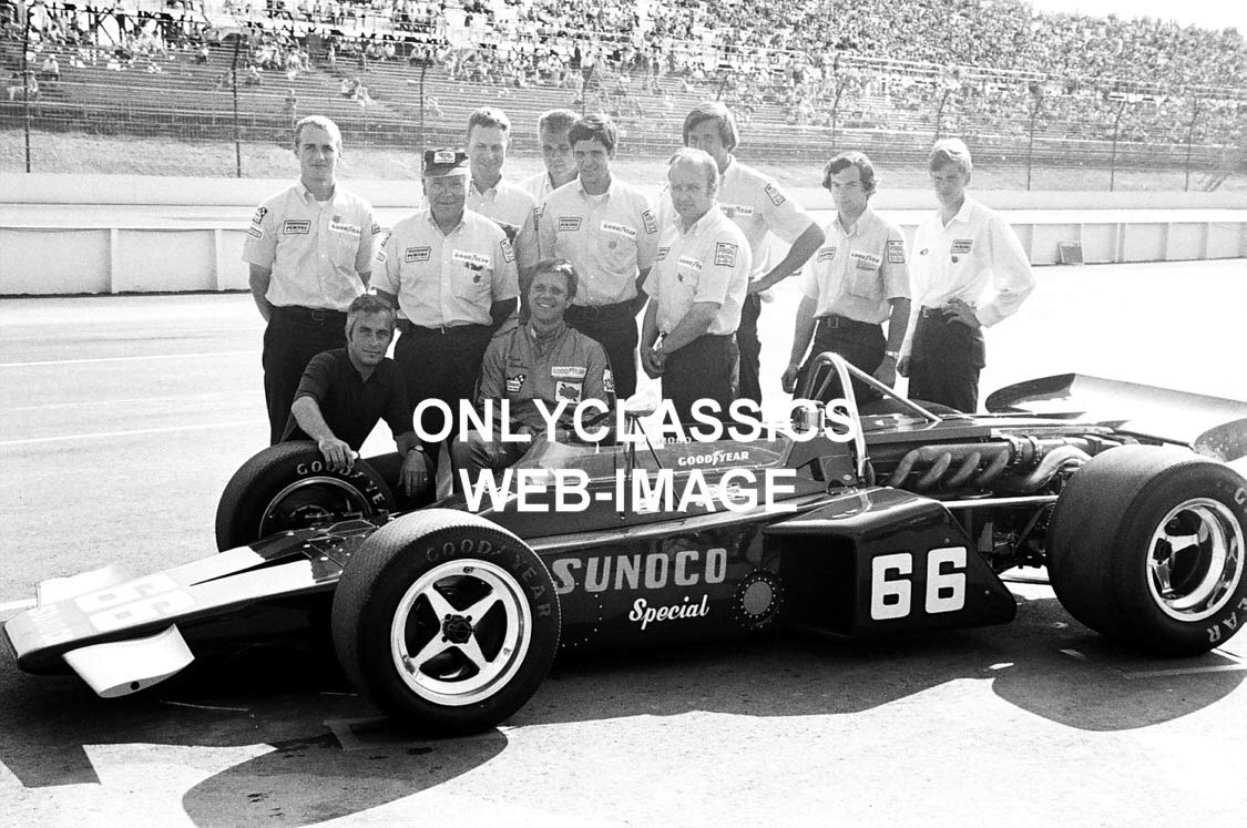 Schneider Electric 1971 Pocono 500 Mark Donohue Roger Penske 8X10 Photo SUNOCO INDY CAR AUTO Racing