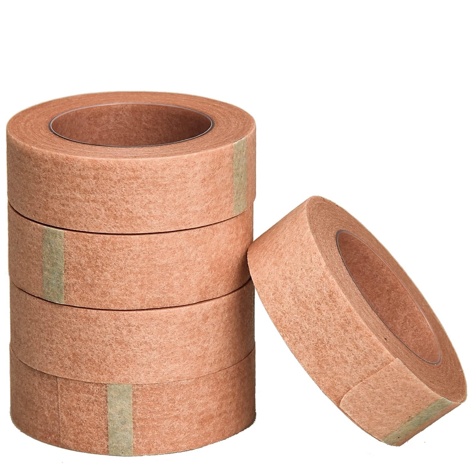Nastro Medico Flessibile Color Pelle 12 Rotoli + Forbici - 1,25 Cm X 9,14 M - Traspirante E Microporoso