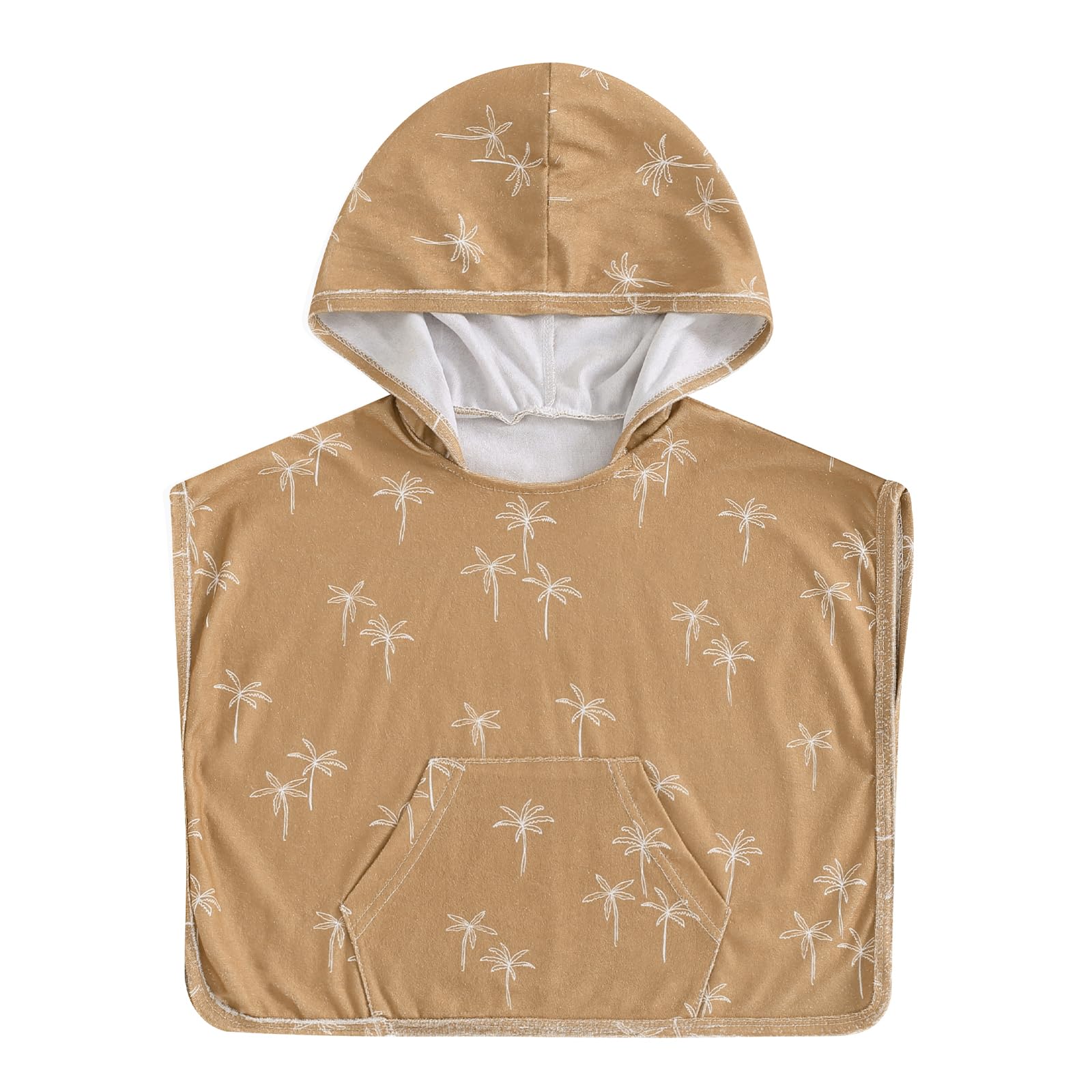 Toddler Baby Girl Swimsuit Cover Up Hooded Bathing Suit Wrap Towel Poncho Beach Swim Coverups Cloak Bath Robe (Brown, 6-12 Months)