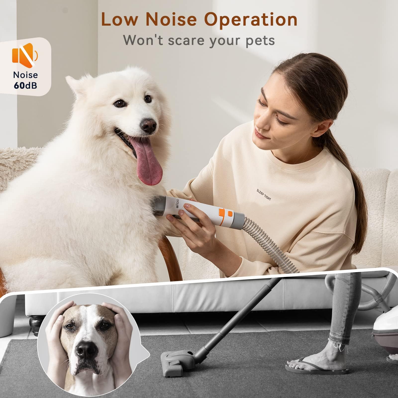 Afloia Hundeschermaschine Profi Schermaschine Hund Katze Tierhaarschneidemaschine Elektrische Hundetrimmer Schnurlosen Haarschneidemaschine Wiederaufladbar | Wiederaufladbare, kabellose Profi-Tierhaarschneidemaschine für Hunde und Katzen, präzise und beso