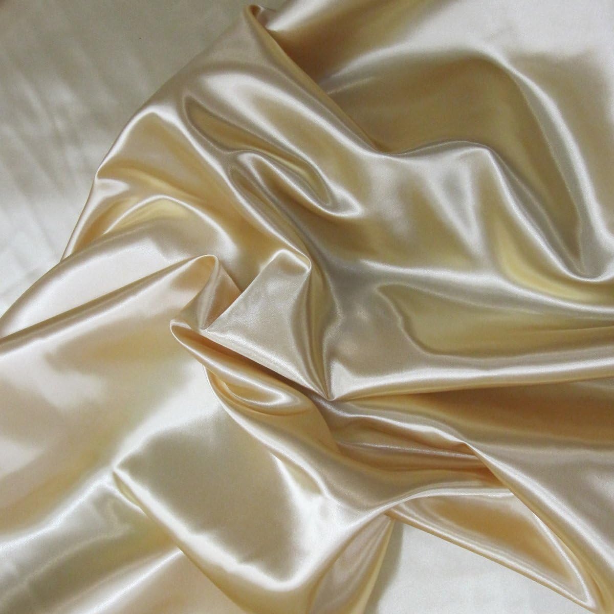5 Yards Solid/Plain Bridal Satin Fabric 58" Wide, Wedding, Gowns, Gold