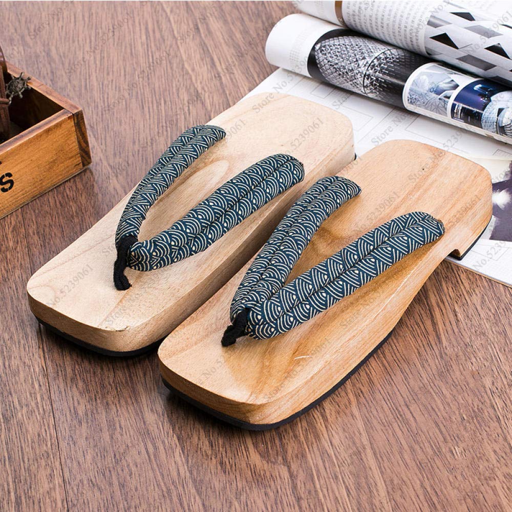 Sandales Geta En Bois Pour Femme - Sabots Japonais Traditionnels - Talon Plat - Pour Kimono, Spa, Cosplay (tailles 36-40)