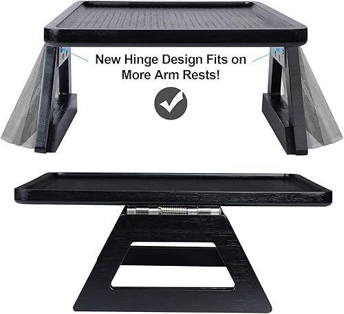 Miniatura 4 de Bandeja de brazo para sofá con clip, bandeja para reposabrazos de sofá para brazo ancho. Bandeja de brazo de sofá, bandeja de mesa de sofá, mesa de