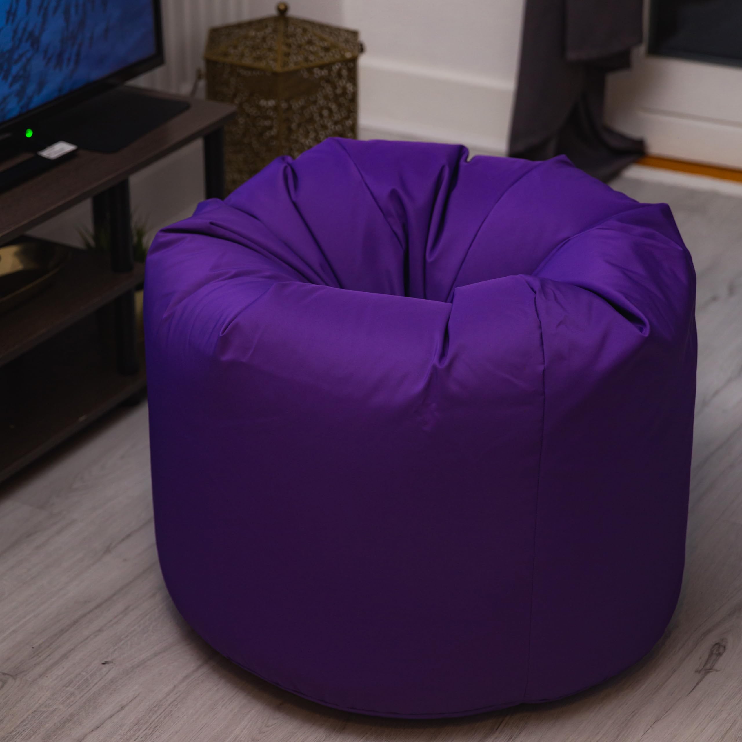 Ready Steady Bed Poltrona Sacco pouf da Giardino | Chaise Longue da Interno ed Esterno, Design Eergonomico per il Supporto del Corpo | Pouf da esterno Impermeabile, Durevole e Confortevole, per Bambini (Viola)