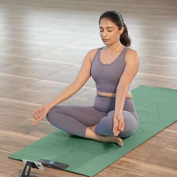Smart Mat Gen3 - Dark Grey| AI Powered Yoga Mats For Home Workout | Lightweight Yoga Mats of 6mm | Real Time Tracking Exercise Mats For Men & Women