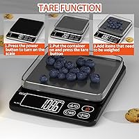 Vista 24 de Mini báscula de bolsillo para joyería y alimentos, peso digital de 35.27 oz/0.01, báscula de gramos de precisión de gramos y onzas, apagado