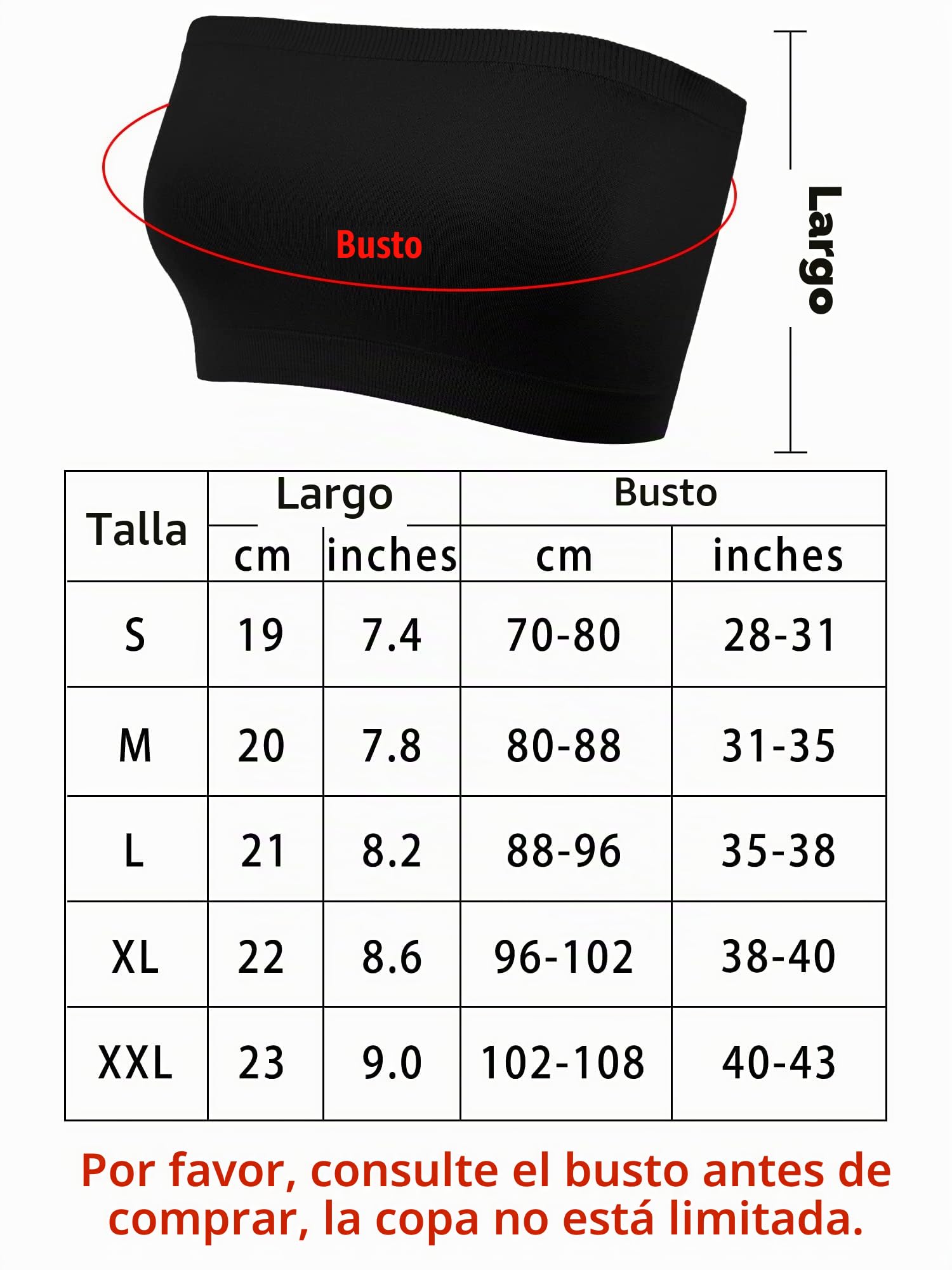 Geyoga Geyoga-bra-0928 Sin Costuras Mujer (Pack de 6)