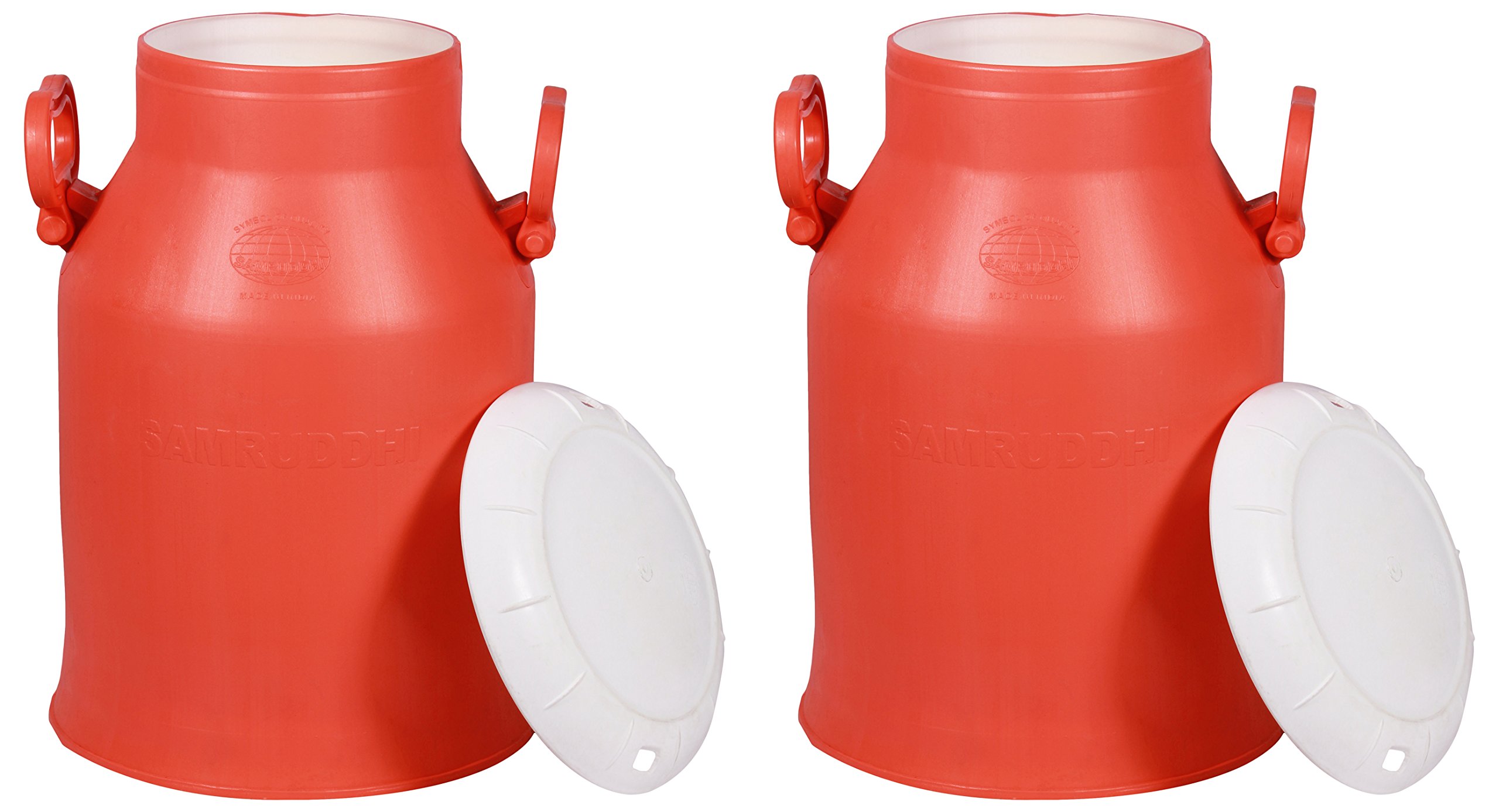 Samruddhi Milk Cans - 20L, 2 Pack - Brown -3