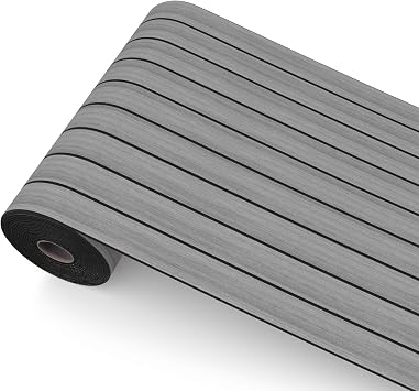 Peel and Stick Wood Slat Wall Panels, Grayish Brown, 118 x 15.7 in